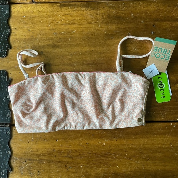 NEW NWT Volcom Micro Blooms Tube Bikini Top reversible medium m - Picture 5 of 11